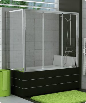 TOW3 - vanové posuvné dveře s pevnou stěnou vlevo 160 cm