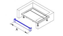 PWI - hliníkový panel k obdélníkové/čtvercové vaničce 1000, montáž do niky
