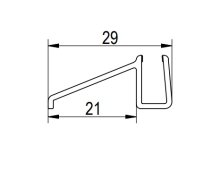 Vodorovné obloukové těsnění, pro Divera (D22SRB), R550, černé