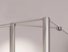 Rohová vzpěra pro boční stěnu 50 cm, aluchrom, pro Swing-Line