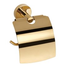 Brilo - držák toaletního papíru s krytem, zlatá lesk