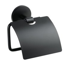 Nox - držák toaletního papíru s krytem, černá