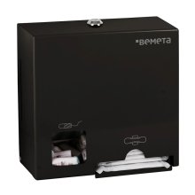 Public Space - zásobník na tampony a vložky, nerez, černá