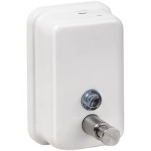 Public Space - dávkovač mýdla 500 ml, nerez, bílá