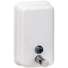 Public Space - dávkovač mýdla 850 ml, nerez, bílá