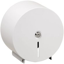 Public Space - bubnový zásobník toaletního papíru, průměr 200 mm, nerez, bílá