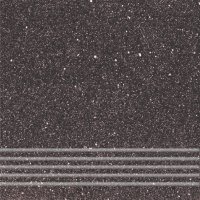 Quarzite QZ14 natura - schodovka 30x30 černá matná