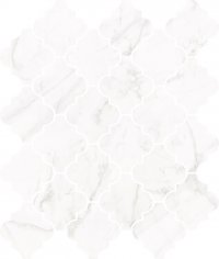 Frost White FW01 poler - dlaždice mozaika arabeska 29x35 bílá lesklá