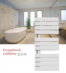 BDHR.E 45x122 elektrický radiátor bez regulace, bílá