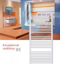 BK.ERK 45x73 elektrický radiátor s horizontálním regulátorem, bílá