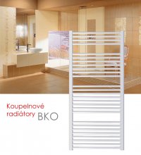 BKO.ERK 60x73 elektrický radiátor s horizontálním regulátorem, bílá