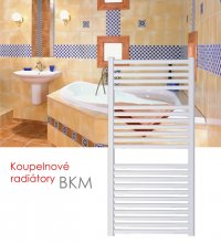 BKM.E 45x123 elektrický radiátor bez regulace, bílá