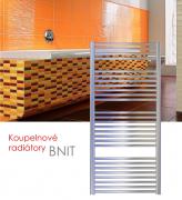 BNIT.ERK 60x79 elektrický radiátor s horizontálním regulátorem, kartáčovaný nerez