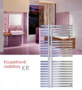KR.ES 60x118 elektrický radiátor bez regulace, do zásuvky, metalická stříbrná