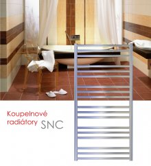 SNC.ERC 90x48 elektrický radiátor s vertikálním regulátorem, chrom