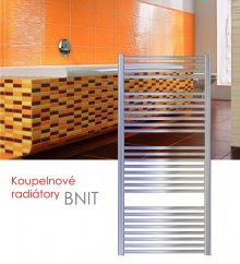 BNIT.ERC 45x79 elektrický radiátor s vertikálním regulátorem, kartáčovaný nerez