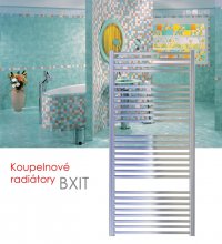 BXIT.ERK 60x165 elektrický radiátor s horizontálním regulátorem, lesklý nerez