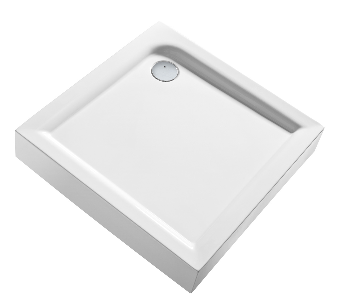 Geberit - Kolo First - čtvercová sprchová vanička 80x80 cm, s integrovaným panelem XBK1680000