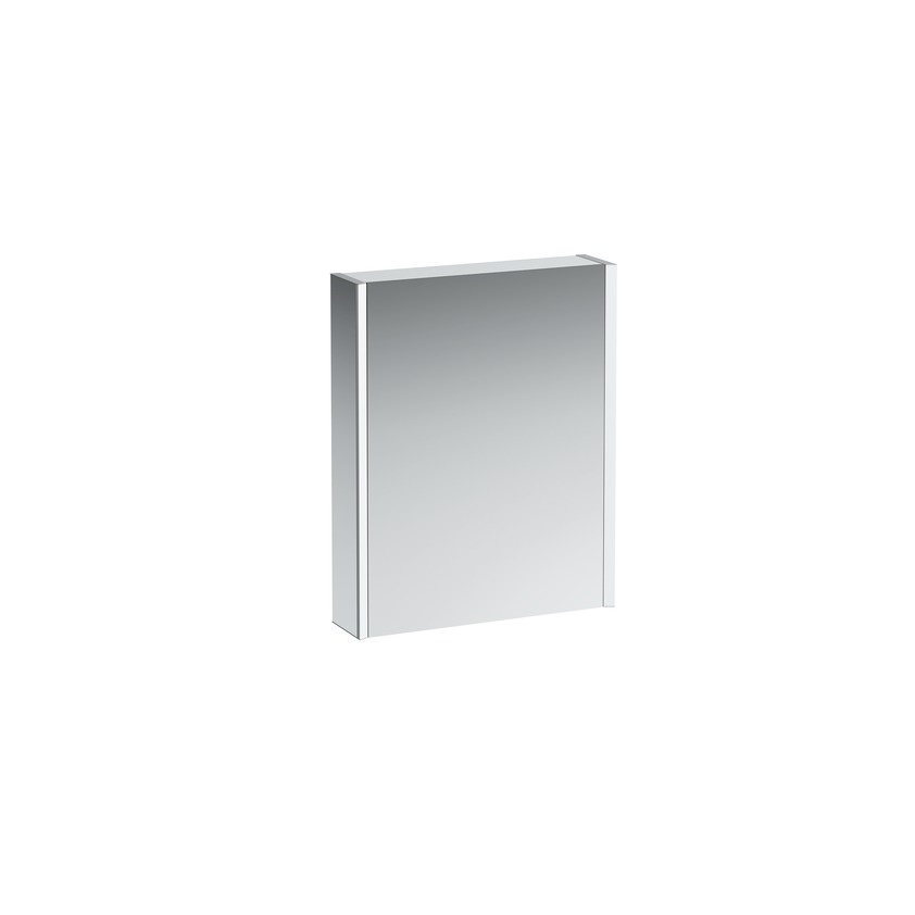 Frame 25 - hliníková zrcadlová skříňka 75x60, LED, panty vpravo