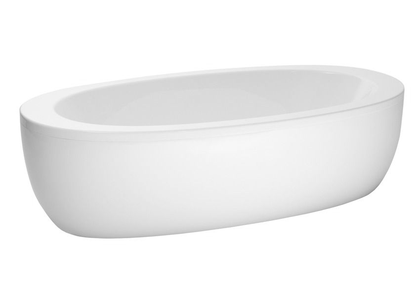 Laufen Alessi One - vana 203x102 - samostatně stojící, včetně panelu, hydromasážní, dezinfekce, LED H2419700006951