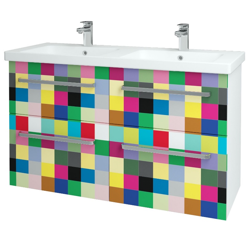 Big Inn SZZ4 125 - skříňka s umyvadlem 125 cm, závěsná, CS III