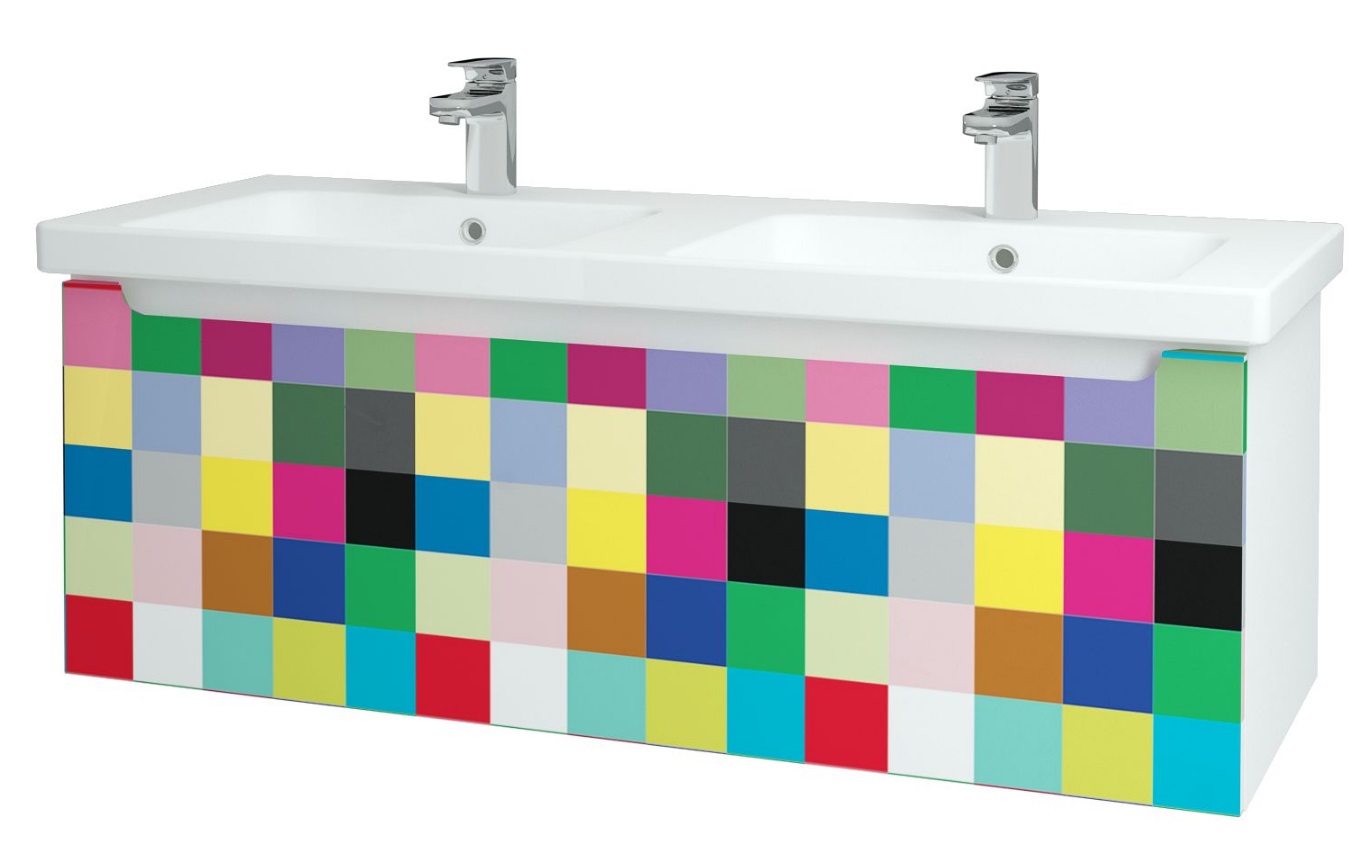 Color SZZ 125 - skříňka s umyvadlem 125 cm, závěsná, CS III