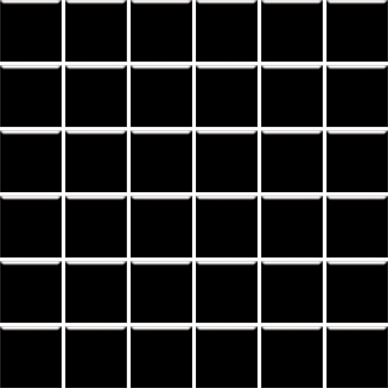 Altea nero - obkládačka mozaika 30x30 (4,8x4,8) černá lesk