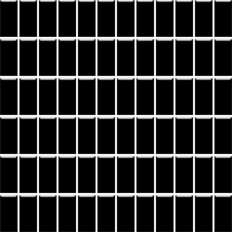 Altea nero - obkládačka mozaika 30x30 (2,3x4,8) černá lesk 115061