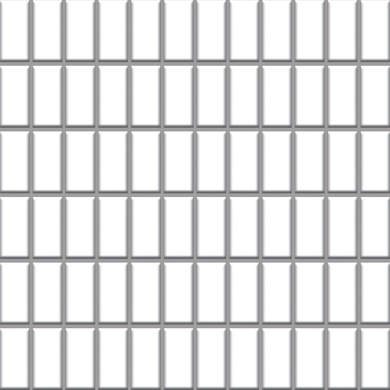 Albir bianco - dlaždice mozaika 30x30 (2,3x4,8) bílá mat 115711