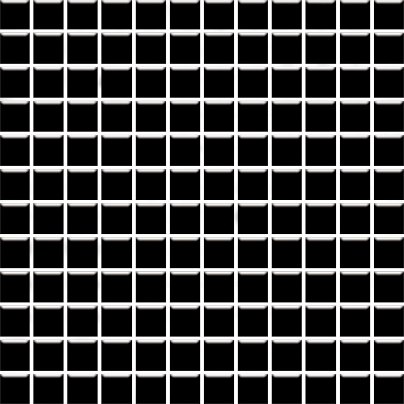 Albir nero - obkládačka mozaika 30x30 (2,3x2,3) černá mat 112728