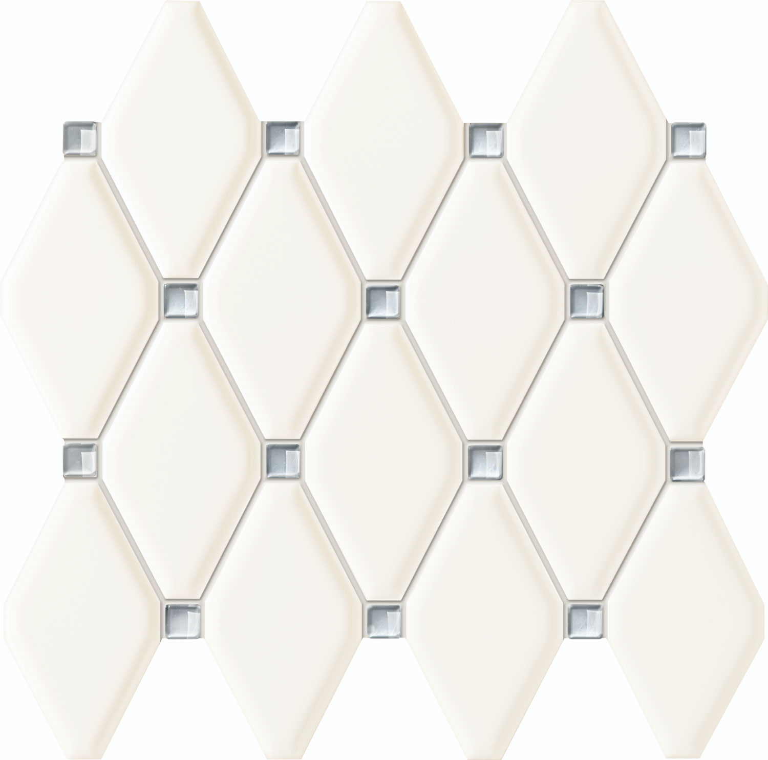Tubadzin Abisso white - obkládačka mozaika 27x29,8 bílá 6002761, cena za 1.000 ks