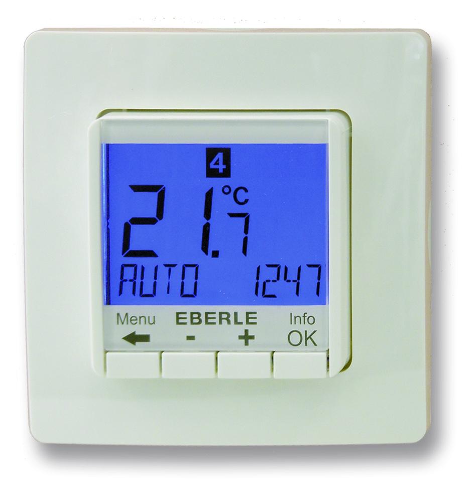 Eberle FIT - programovatelný univerzální termostat - snímá teplotu prostoru i podlah 4065005
