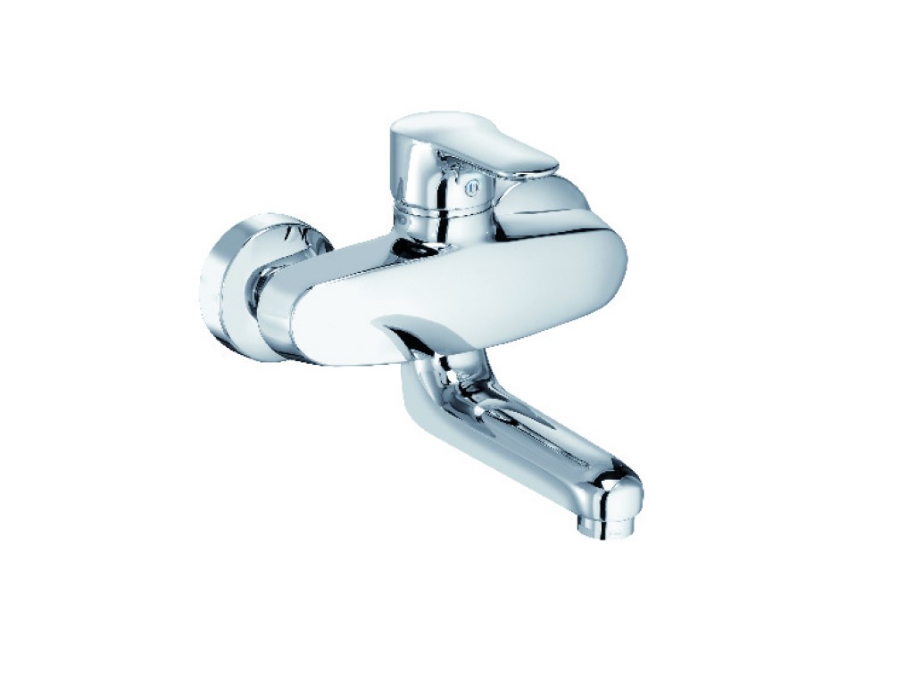 Objekta - dřezová nástěnná páková baterie, ramínko 11,5 cm