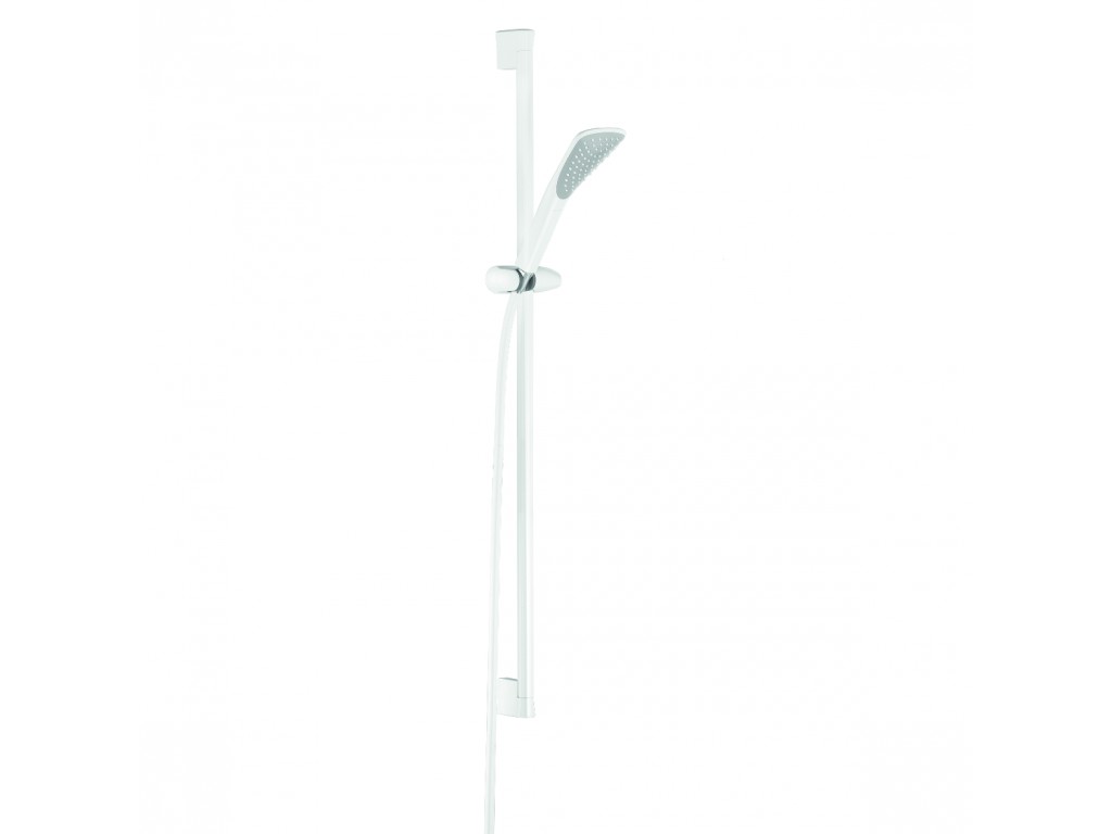 Fizz - sprchová tyč 90 cm, ruční sprcha 1-polohová, hadice 160 cm, bílá