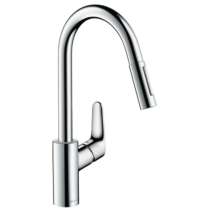 Hansgrohe Focus M41 - kuchyňská páková baterie 240, vytahovatelná sprška, 2jet 31815000