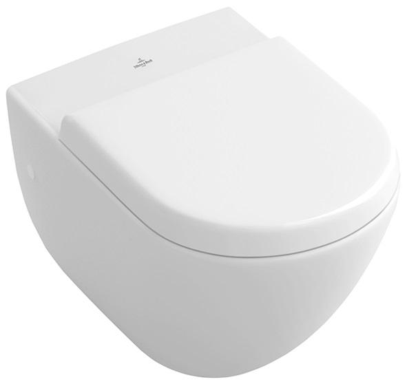 Villeroy-Boch Subway - klozet závěsný, ploché splachování, vodorovný odpad, bez sedátka, R1 660310R1