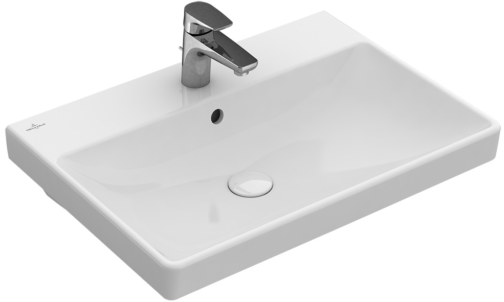 Avento - umyvadlo 65x47, nábytkové, 3 otvory (1 proražen), s přepadem