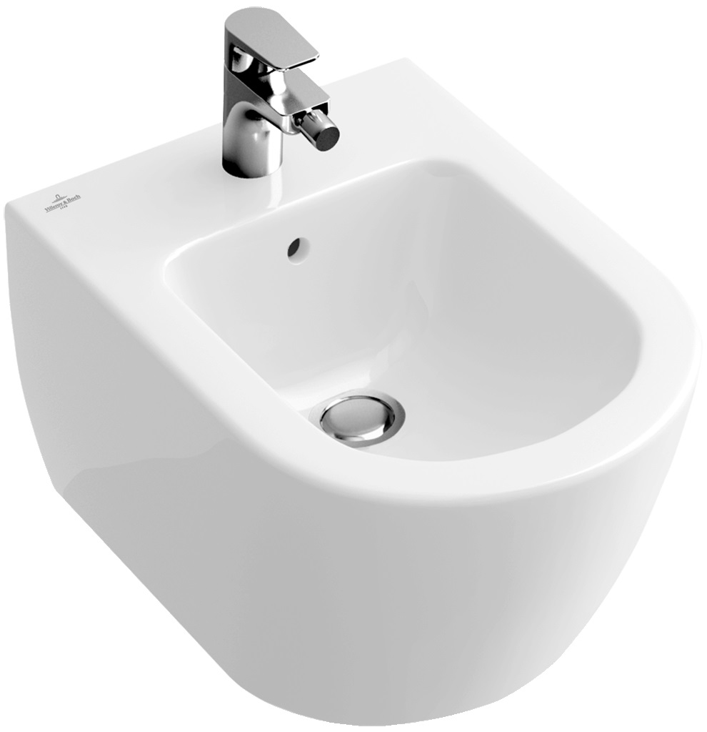 Subway 2.0 - bidet Compact závěsný, 1 otvor, s přepadem, výška 42 cm