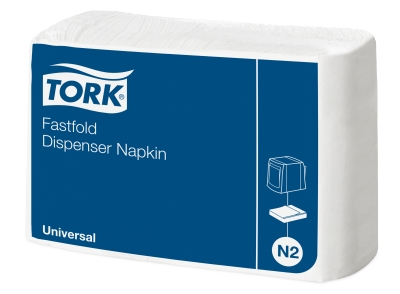 N2 Fastfold universal ubrousky 30x25 cm - 1 vrstva, bílé