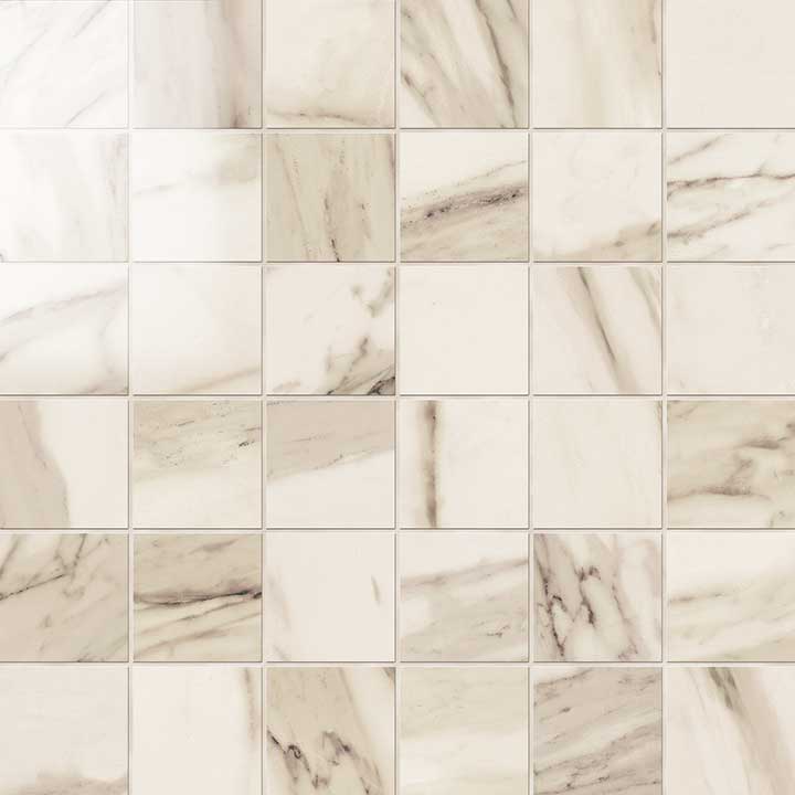Imperial Mosaico 5x5 Lapp. Calacatta Beige - dlaždice mozaika 30x30 béžová IMP335L