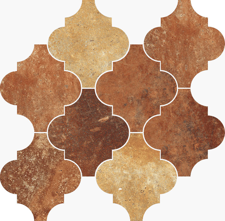 Materia Provenzale Rosso - dlaždice mozaika 30,5x28 hnědá MAT667K