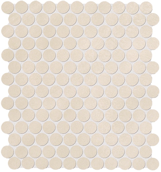 Color Now Beige Mosaico Round - obkládačka mozaika 29,5x32,5 béžová fMTW