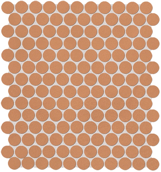 Color Now Curcuma Mosaico Round - obkládačka mozaika 29,5x32,5 oranžová fMTY