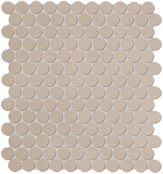 Color Now Tortora Mosaico Round - obkládačka mozaika 29,5x32,5 béžová fMUC
