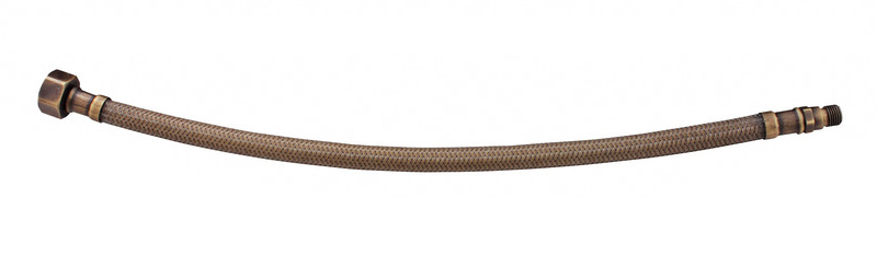 Flexi hadice nerezová v provedení stará mosaz, M10x1 x 1/2´´ IF0012SM