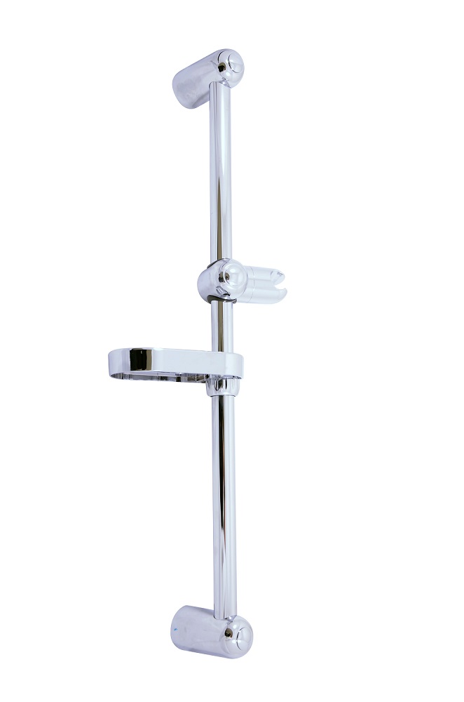 Sprchová tyč s posuvným držákem a mýdlenkou, 60 cm PD0016