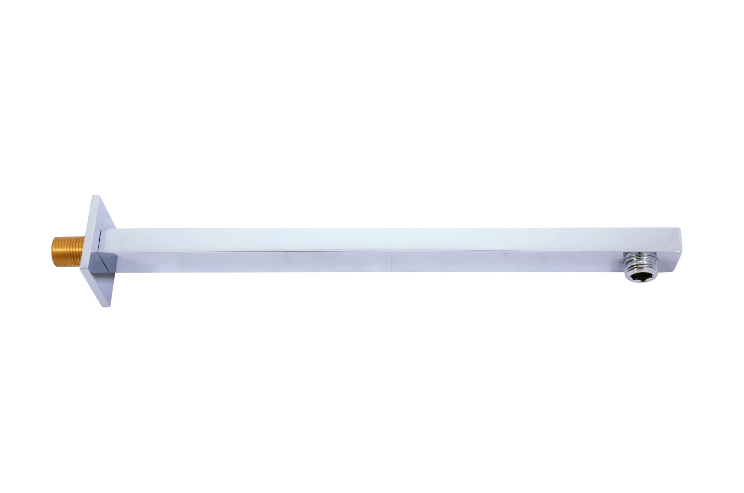 Držák boční pro hlavovou sprchu hranatý, 38 cm