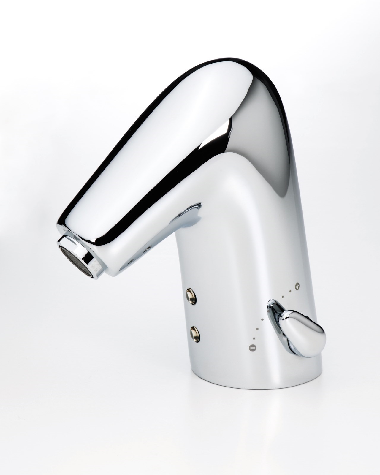 Alessi One - umyvadlová bezdotyková baterie, 6V, uzávěr odpadu