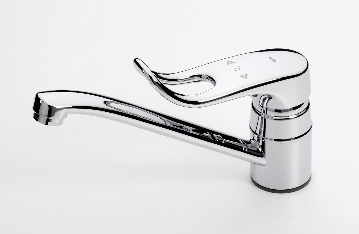 Safira Easy to use - dřezová páková baterie, prodloužená páka, hadičky