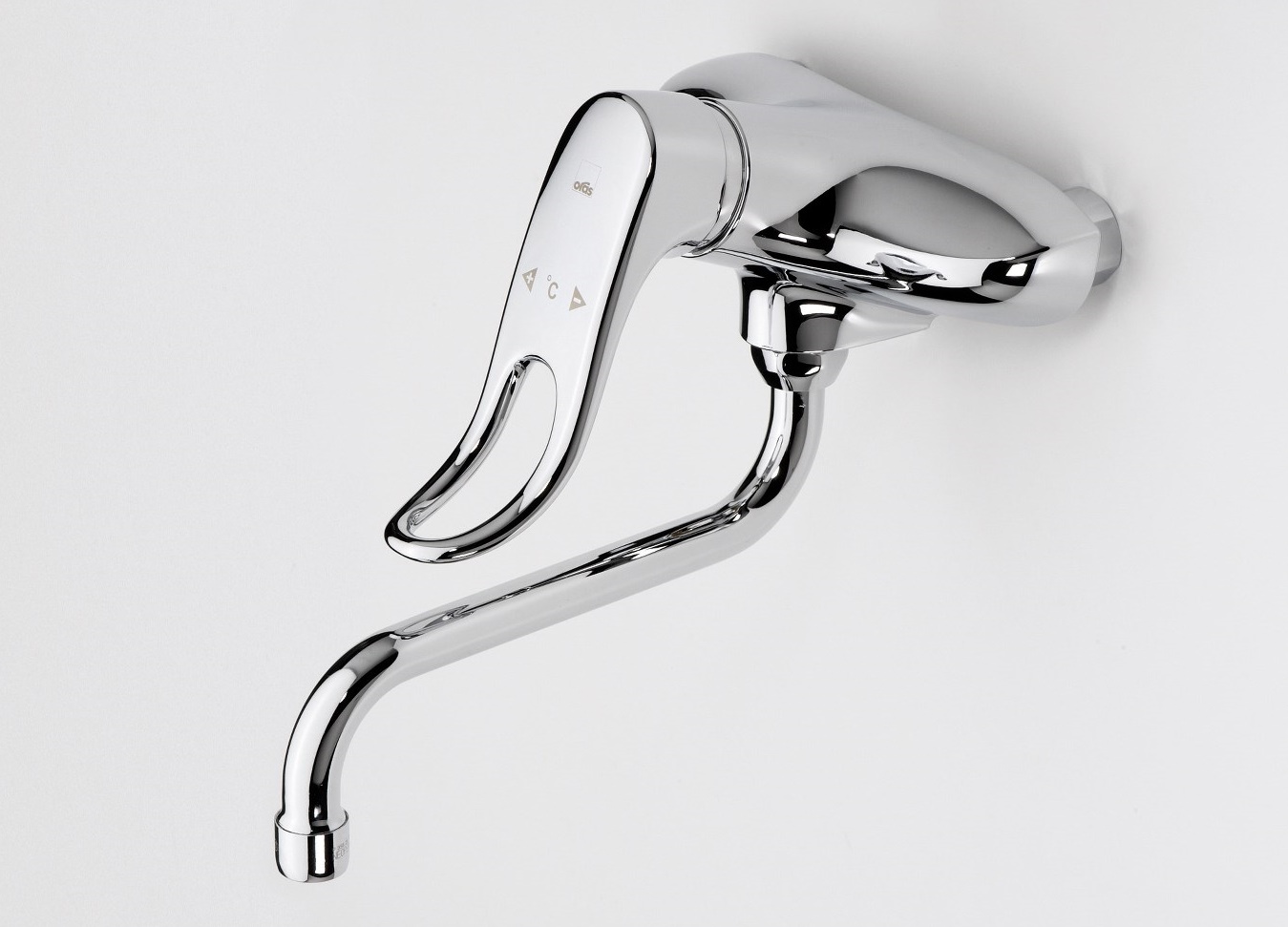 Safira Easy to use - nástěnná umyvadlová páková baterie, prodloužená páka